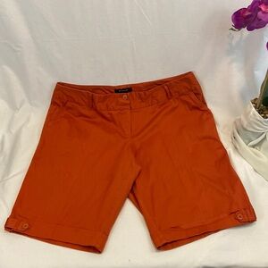 Ashley Stewart Orange Bermuda Shorts Size 24W